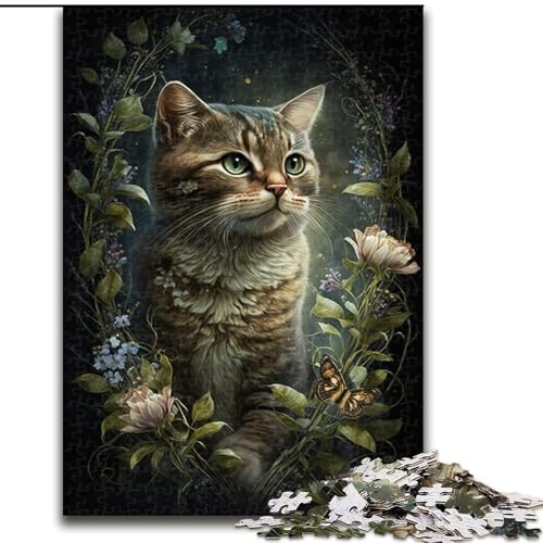 Puzzle 1000 Teile, süßes Kätzchen aus Holz, perfektes Weihnachts- und Neujahrsgeschenk, Feiertagsgeschenk, 50x75cm, für Geburtstag, Feiertage, Weihnachten, Halloween Puzzle 1000 Teile, süßes Kätzchen aus Holz, perfektes Weihnachts- und Neujahrsgeschenk, Feiertagsgeschenk, 50x75cm, für Geburtstag, Feiertage, Weihnachten, Halloween von LiJianXXR