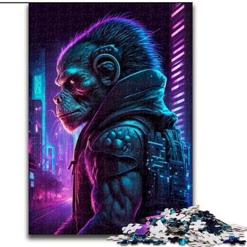Puzzle 1000 Teile AFFE Mensch aus Holz, EIN tolles Geschenk für Familienspaß, 50x75cm, Kunstwerk-Dekor, Intelligenzspielzeug für Indoor-Spiele mit der Familie Puzzle 1000 Teile AFFE Mensch aus Holz, EIN tolles Geschenk für Familienspaß, 50x75cm, Kunstwerk-Dekor, Intelligenzspielzeug für Indoor-Spiele mit der Familie von LiJianXXR