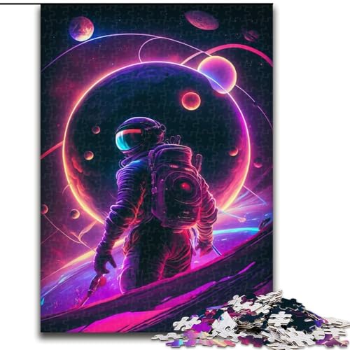Puzzle 1000 Teile Astronautenplanet aus Holz, EIN tolles Geschenk für Familienspaß, 50x75cm, Kunstwerk-Dekor, Intelligenzspielzeug für Indoor-Spiele mit der Familie Puzzle 1000 Teile Astronautenplanet aus Holz, EIN tolles Geschenk für Familienspaß, 50x75cm, Kunstwerk-Dekor, Intelligenzspielzeug für Indoor-Spiele mit der Familie von LiJianXXR
