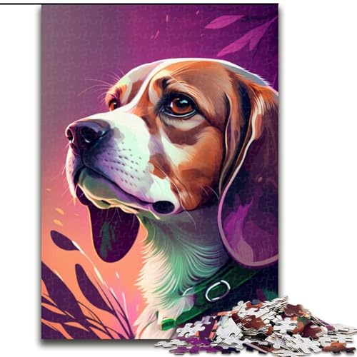 Puzzle 1000 Teile Beagle aus Holz, perfektes Weihnachts- und Neujahrsgeschenk, Feiertagsgeschenk 50x75cm für Geburtstag, Feiertag, Weihnachten, Halloween Puzzle 1000 Teile Beagle aus Holz, perfektes Weihnachts- und Neujahrsgeschenk, Feiertagsgeschenk 50x75cm für Geburtstag, Feiertag, Weihnachten, Halloween von LiJianXXR