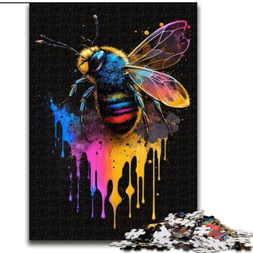 Puzzle 1000 Teile Bienenmalerei aus Holz, hochschwieriges Denkspiel für Teenager 50x75cm zum Geburtstag, Feiertag, Weihnachten Puzzle 1000 Teile Bienenmalerei aus Holz, hochschwieriges Denkspiel für Teenager 50x75cm zum Geburtstag, Feiertag, Weihnachten von LiJianXXR