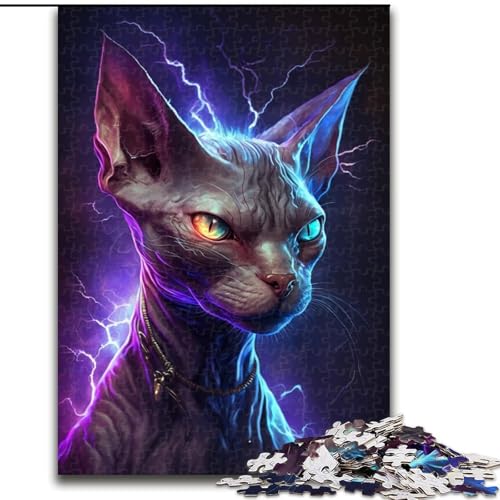 Puzzle 1000 Teile Blitzhaarlose Katze aus Holz, Hochschwieriges Denkspiel für Teenager 50x75cm als Geburtstags-, Urlaubs-, Weihnachts- und Halloweengeschenk Puzzle 1000 Teile Blitzhaarlose Katze aus Holz, Hochschwieriges Denkspiel für Teenager 50x75cm als Geburtstags-, Urlaubs-, Weihnachts- und Halloweengeschenk von LiJianXXR