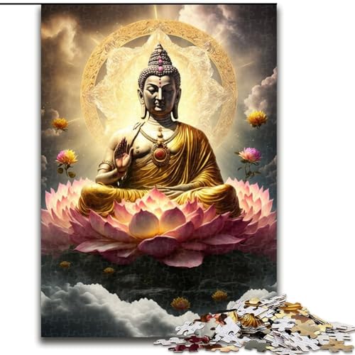 Puzzle 1000 Teile Buddha aus Holz, EIN tolles Geschenk für Familienspaß, 50x75cm, Kunstwerk-Dekor, Intelligenzspielzeug für Indoor-Spiele mit der Familie Puzzle 1000 Teile Buddha aus Holz, EIN tolles Geschenk für Familienspaß, 50x75cm, Kunstwerk-Dekor, Intelligenzspielzeug für Indoor-Spiele mit der Familie von LiJianXXR