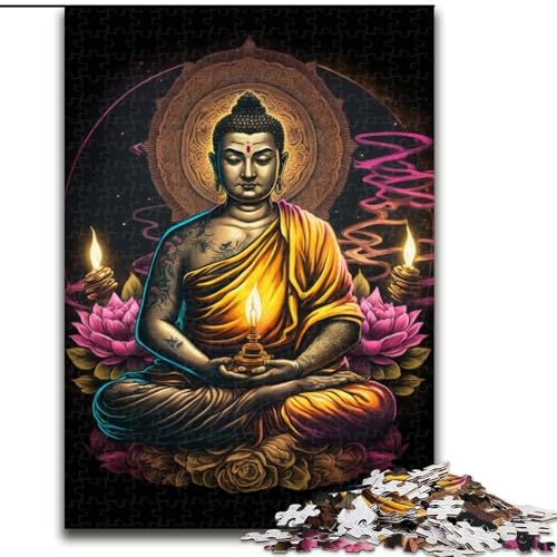 Puzzle 1000 Teile Buddha aus Holz, Hochschwieriges Denkspiel für Jugendliche 50x75cm zum Geburtstag, Feiertag, Weihnachten Puzzle 1000 Teile Buddha aus Holz, Hochschwieriges Denkspiel für Jugendliche 50x75cm zum Geburtstag, Feiertag, Weihnachten von LiJianXXR