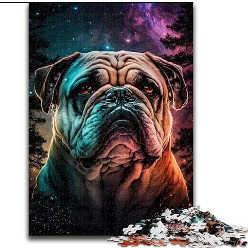 Puzzle 1000 Teile Bulldogge aus Holz, Hochschwieriges Denkspiel für Teenager 50x75cm zum Geburtstag, Feiertag, Weihnachten Puzzle 1000 Teile Bulldogge aus Holz, Hochschwieriges Denkspiel für Teenager 50x75cm zum Geburtstag, Feiertag, Weihnachten von LiJianXXR