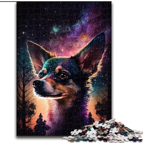 Puzzle 1000 Teile Chihuahua aus Holz, Hochschwieriges Denkspiel für Teenager 50x75cm zum Geburtstag, Feiertag, Weihnachten Puzzle 1000 Teile Chihuahua aus Holz, Hochschwieriges Denkspiel für Teenager 50x75cm zum Geburtstag, Feiertag, Weihnachten von LiJianXXR
