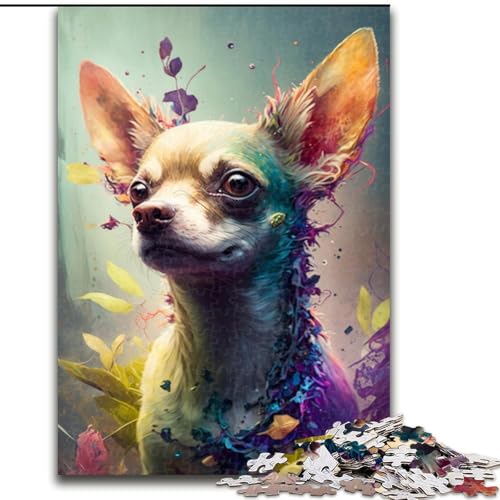 Puzzle 1000 Teile Chihuahua aus Holz, perfekt für Familienspaß an Geburtstagen, Weihnachten, 50x75cm, Aktivität für Erwachsene und die ganze Familie, DIY-Geschenk zur Heimdekoration Puzzle 1000 Teile Chihuahua aus Holz, perfekt für Familienspaß an Geburtstagen, Weihnachten, 50x75cm, Aktivität für Erwachsene und die ganze Familie, DIY-Geschenk zur Heimdekoration von LiJianXXR