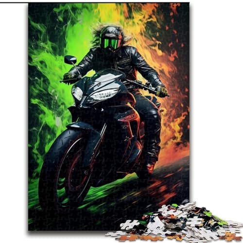 Puzzle 1000 Teile Coole Motorräder aus Holz, Hochschwieriges Denkspiel für Teenager 50x75cm zum Geburtstag, Urlaub, Weihnachten Puzzle 1000 Teile Coole Motorräder aus Holz, Hochschwieriges Denkspiel für Teenager 50x75cm zum Geburtstag, Urlaub, Weihnachten von LiJianXXR