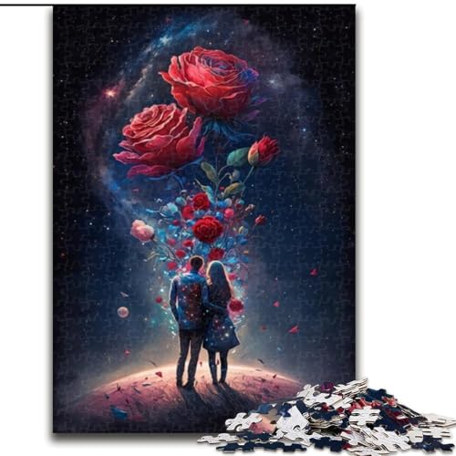 Puzzle 1000 Teile Cosmic Rose aus Holz, perfektes Weihnachts- und Neujahrsgeschenk, Feiertagsgeschenk 50x75cm für Geburtstag, Feiertage, Weihnachten, Halloween Puzzle 1000 Teile Cosmic Rose aus Holz, perfektes Weihnachts- und Neujahrsgeschenk, Feiertagsgeschenk 50x75cm für Geburtstag, Feiertage, Weihnachten, Halloween von LiJianXXR