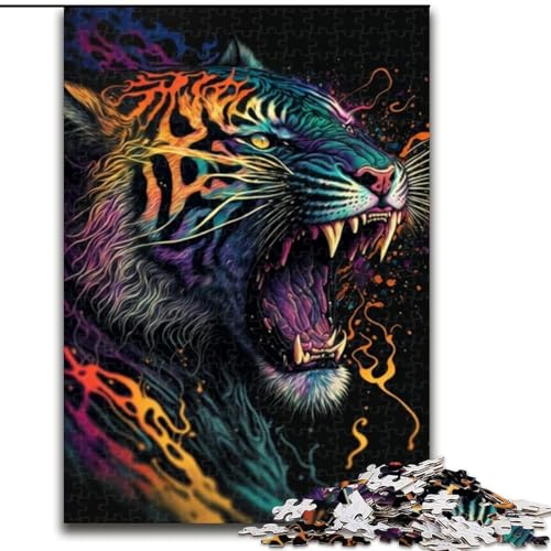 Puzzle 1000 Teile Cosmos Tiger aus Holz, EIN tolles Geschenk für Familienspaß, 50x75cm, Kunstwerk-Dekor, Intelligenzspielzeug für Indoor-Spiele mit der Familie Puzzle 1000 Teile Cosmos Tiger aus Holz, EIN tolles Geschenk für Familienspaß, 50x75cm, Kunstwerk-Dekor, Intelligenzspielzeug für Indoor-Spiele mit der Familie von LiJianXXR