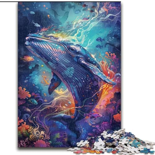 Puzzle 1000 Teile Fantasie-Wal aus Holz, hochschwieriges Denkspiel für Teenager 50x75cm zum Geburtstag, Feiertag, Weihnachten Puzzle 1000 Teile Fantasie-Wal aus Holz, hochschwieriges Denkspiel für Teenager 50x75cm zum Geburtstag, Feiertag, Weihnachten von LiJianXXR