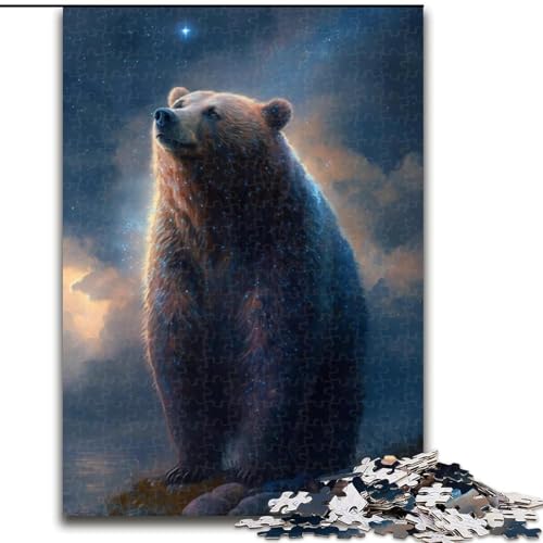 Puzzle 1000 Teile Galaxy Art Braunbär aus Holz, Hochschwieriges Denkspiel für Teenager 50x75cm zum Geburtstag, Feiertag, Weihnachten Puzzle 1000 Teile Galaxy Art Braunbär aus Holz, Hochschwieriges Denkspiel für Teenager 50x75cm zum Geburtstag, Feiertag, Weihnachten von LiJianXXR