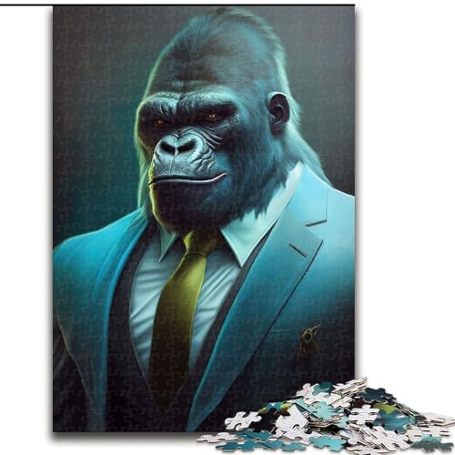Puzzle 1000 Teile Gorillaanzug Tier aus Holz, Hochschwieriges Denkspiel für Teenager 50x75cm zum Geburtstags-, Urlaubs-, Weihnachts- und Halloweengeschenk Puzzle 1000 Teile Gorillaanzug Tier aus Holz, Hochschwieriges Denkspiel für Teenager 50x75cm zum Geburtstags-, Urlaubs-, Weihnachts- und Halloweengeschenk von LiJianXXR