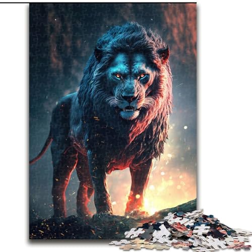 Puzzle 1000 Teile Großer Löwe aus Holz, Hochschwieriges Denkspiel für Teenager 50x75cm zum Geburtstag, Feiertag, Weihnachten Puzzle 1000 Teile Großer Löwe aus Holz, Hochschwieriges Denkspiel für Teenager 50x75cm zum Geburtstag, Feiertag, Weihnachten von LiJianXXR