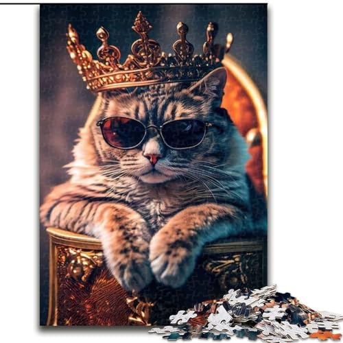 Puzzle 1000 Teile Katze aus Holz, EIN tolles Geschenk für Familienspaß, 50x75cm, Kunstwerk-Dekor, Intelligenzspielzeug für Indoor-Spiele mit der Familie Puzzle 1000 Teile Katze aus Holz, EIN tolles Geschenk für Familienspaß, 50x75cm, Kunstwerk-Dekor, Intelligenzspielzeug für Indoor-Spiele mit der Familie von LiJianXXR