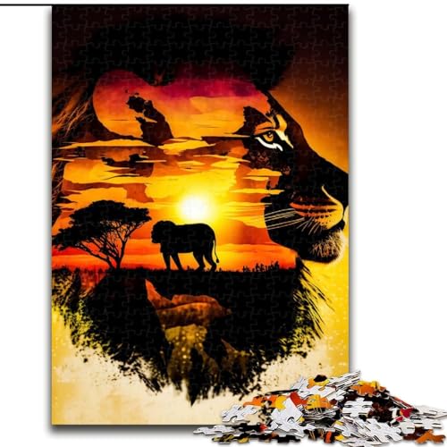 Puzzle 1000 Teile König der Löwen des Dschungels aus Holz, hochschwieriges Denkspiel für Teenager, 50x75cm, als Geburtstags-, Urlaubs-, Weihnachts Puzzle 1000 Teile König der Löwen des Dschungels aus Holz, hochschwieriges Denkspiel für Teenager, 50x75cm, als Geburtstags-, Urlaubs-, Weihnachts von LiJianXXR