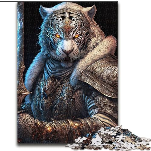 Puzzle 1000 Teile Mechanischer Tiger aus Holz, EIN tolles Geschenk für Familienspaß, 50x75cm, Kunstwerk-Dekor, Intelligenzspielzeug für Indoor-Spiele mit der Familie von LiJianXXR