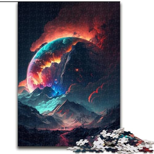 Puzzle 1000 Teile Mystischer Berggipfel aus Holz, perfektes Weihnachts- und Neujahrsgeschenk, Feiertagsgeschenk 50x75cm für Geburtstag, Feiertag, Weihnachten, Halloween Puzzle 1000 Teile Mystischer Berggipfel aus Holz, perfektes Weihnachts- und Neujahrsgeschenk, Feiertagsgeschenk 50x75cm für Geburtstag, Feiertag, Weihnachten, Halloween von LiJianXXR