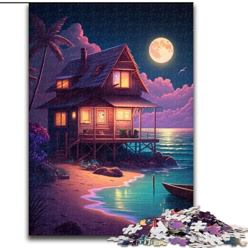 Puzzle 1000 Teile Neon-Strandhaus aus Holz, EIN tolles Geschenk für Familienspaß, 50x75cm, Kunstwerk-Dekor, Intelligenzspielzeug für Indoor-Spiele mit der Familie Puzzle 1000 Teile Neon-Strandhaus aus Holz, EIN tolles Geschenk für Familienspaß, 50x75cm, Kunstwerk-Dekor, Intelligenzspielzeug für Indoor-Spiele mit der Familie von LiJianXXR