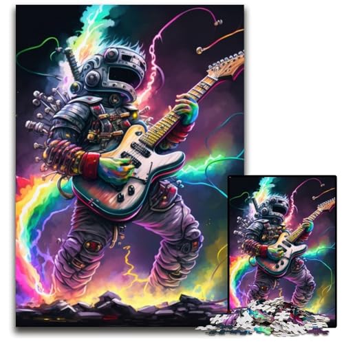 Puzzle 1000 Teile Roboter spielt Gitarre, Puzzle für Erwachsene, für Teenager und Familien, perfekte DIY-Dekoration und knifflige Herausforderung, 50x75cm/19,68x29,52 Zoll Puzzle 1000 Teile Roboter spielt Gitarre, Puzzle für Erwachsene, für Teenager und Familien, perfekte DIY-Dekoration und knifflige Herausforderung, 50x75cm/19,68x29,52 Zoll von LiJianXXR