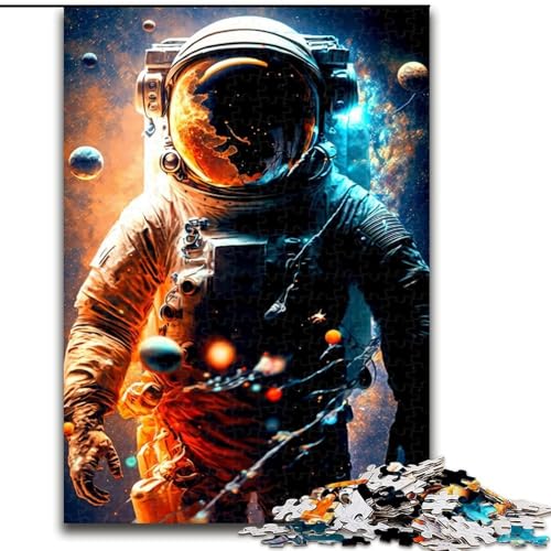 Puzzle 1000 Teile für Erwachsene, Astronaut, aus Holz, Kinder ab 14 Jahren, 50x75cm, DIY-Kunstdekor von LiJianXXR