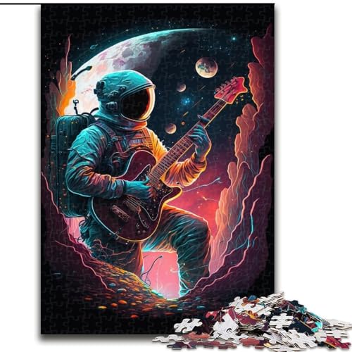 Puzzle 1000 Teile für Erwachsene, Astronaut spielt Gitarre, aus Holz, perfekte DIY-Kunstdekoration oder Geburtstagsgeschenk, 50x75cm, Aktivität für Erwachsene und Familien, DIY-Heimdekorationsgeschenk Puzzle 1000 Teile für Erwachsene, Astronaut spielt Gitarre, aus Holz, perfekte DIY-Kunstdekoration oder Geburtstagsgeschenk, 50x75cm, Aktivität für Erwachsene und Familien, DIY-Heimdekorationsgeschenk von LiJianXXR