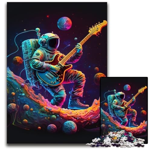 Puzzle 1000 Teile für Erwachsene, Astronaut spielt Gitarre, schwierige Puzzles für Erwachsene, Teenager, Paare und Freunde zum Geburtstag, Weihnachten, 50x75cm/19,68x29,52 Zoll Puzzle 1000 Teile für Erwachsene, Astronaut spielt Gitarre, schwierige Puzzles für Erwachsene, Teenager, Paare und Freunde zum Geburtstag, Weihnachten, 50x75cm/19,68x29,52 Zoll von LiJianXXR