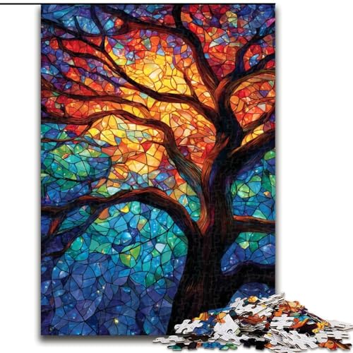 Puzzle 1000 Teile für Erwachsene, Baum des Lebens, für Kinder ab 14 Jahren Jedes Teil ist einzigartig – lustiges und herausforderndes Spiel für die ganze Familie Tolles Geschenk (Größe 50x75cm) von LiJianXXR