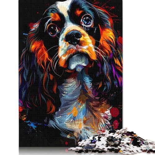 Puzzle 1000 Teile für Erwachsene, Cavalier King Charles Spaniel, Hundepuzzle für Erwachsene, Holzpuzzle, Familienspiele, Größe 75 x 50 cm Puzzle 1000 Teile für Erwachsene, Cavalier King Charles Spaniel, Hundepuzzle für Erwachsene, Holzpuzzle, Familienspiele, Größe 75 x 50 cm von LiJianXXR