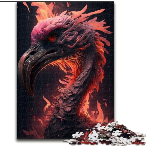Puzzle 1000 Teile für Erwachsene, Dämonisches Flamingo-Puzzle aus Holz, Entspannung und Herausforderung, farbenfrohe Heimdekorationskunst, Freunde, 1000 Teile(50x75cm) von LiJianXXR