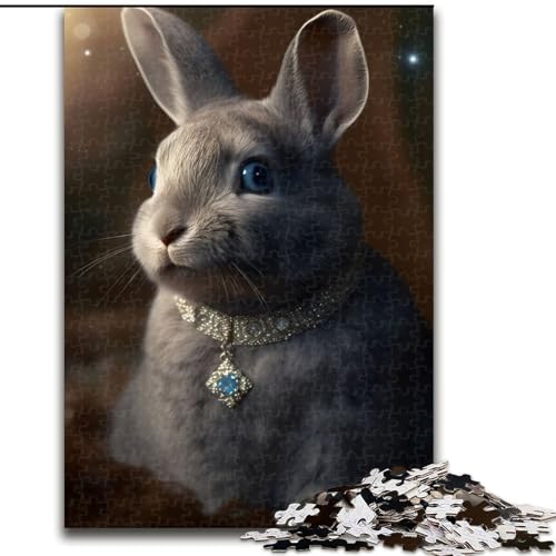Puzzle 1000 Teile für Erwachsene, Flauschiges Häschen-Puzzle aus Karton, Denkspiel, interaktives Familienspiel, geeignet für Kinder ab 14 Jahren, 1000 Teile(26x38cm) von LiJianXXR