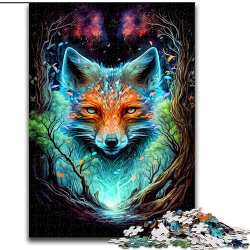 Puzzle 1000 Teile für Erwachsene, Fuchs-Puzzle aus Holz, Geburtstage, Feiertage und als Heimdekoration, 1000 Teile(50x75cm) von LiJianXXR