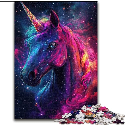 Puzzle 1000 Teile für Erwachsene, Galaxie-Hunde-Puzzle aus Karton, interaktives Familienspiel, DIY-Heimdekoration, Gehirn-Herausforderung, Geschenk, 1000 Stück(26x38cm) von LiJianXXR