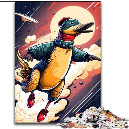 Puzzle 1000 Teile für Erwachsene, Gans, aus Holz, Kinder ab 14 Jahren, 50x75cm, DIY-Kunstdekor von LiJianXXR