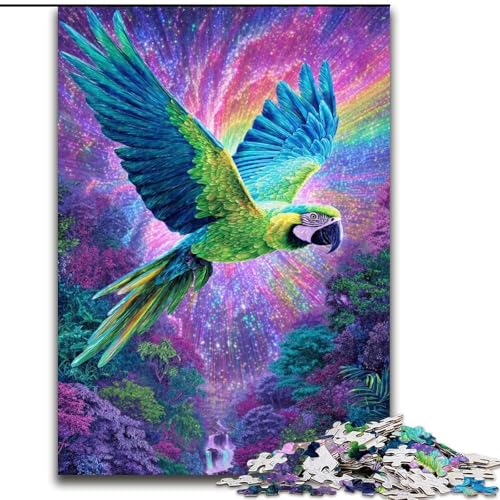 Puzzle 1000 Teile für Erwachsene, Geschenk, Fantasiepapagei, geeignet für Kinder ab 14 Jahren, Lernspiele für zu Hause, DIY-Spielzeug, Kunstwerk, Geschenk (Größe 50x75cm) von LiJianXXR