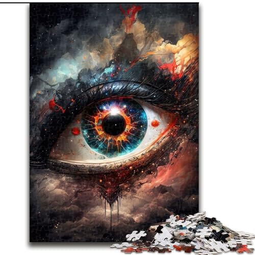 Puzzle 1000 Teile für Erwachsene, Interstellares Auge, aus Holz, Eltern, Partner, Freunde – ab 14 Jahren, 50x75cm, Geburtstagsparty für Männer und Frauen Puzzle 1000 Teile für Erwachsene, Interstellares Auge, aus Holz, Eltern, Partner, Freunde – ab 14 Jahren, 50x75cm, Geburtstagsparty für Männer und Frauen von LiJianXXR