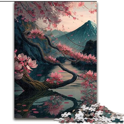Puzzle 1000 Teile für Erwachsene, Japanische Kirschblüten, aus Holz, Eltern, Partner, Freunde – ab 14 Jahren, 50x75cm, spannende Aktivität für den Familienspieleabend Puzzle 1000 Teile für Erwachsene, Japanische Kirschblüten, aus Holz, Eltern, Partner, Freunde – ab 14 Jahren, 50x75cm, spannende Aktivität für den Familienspieleabend von LiJianXXR