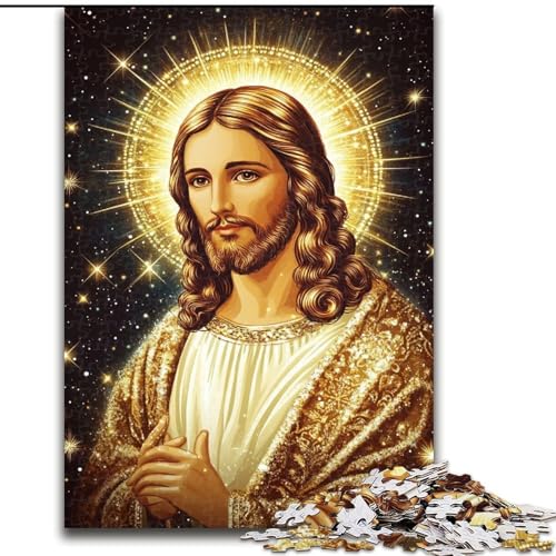 Puzzle 1000 Teile für Erwachsene, Jesus, für Erwachsene ab 14 Jahren, Lernspiel, Herausforderung, Spielzeug, Geschenk zum Geburtstag (Größe 50x75cm) von LiJianXXR