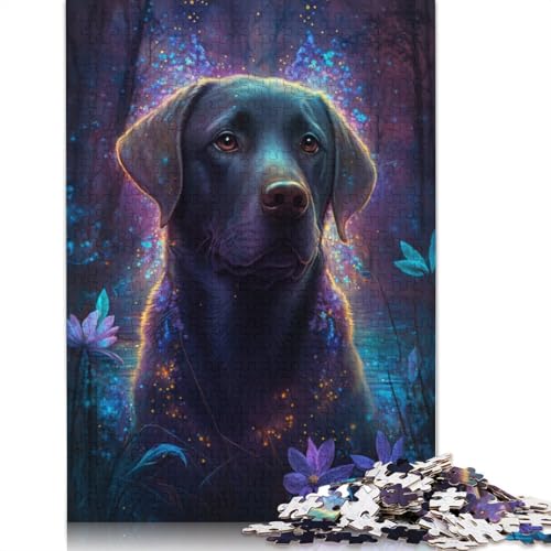 Puzzle 1000 Teile für Erwachsene, Labrador-Blumen-Galaxie-Puzzle, Holzpuzzle für Erwachsene, Spaß für die ganze Familie, Puzzlegröße: 75 x 50 cm Puzzle 1000 Teile für Erwachsene, Labrador-Blumen-Galaxie-Puzzle, Holzpuzzle für Erwachsene, Spaß für die ganze Familie, Puzzlegröße: 75 x 50 cm von LiJianXXR