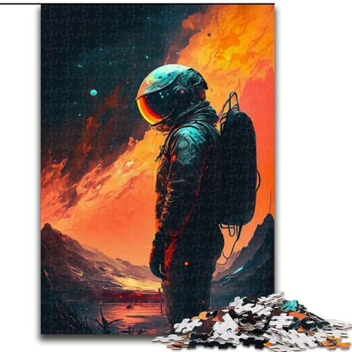 Puzzle 1000 Teile für Erwachsene, Lost Space Astronaut, aus Holz, perfekte DIY-Kunstdekoration oder Geburtstagsgeschenk, 50x75cm, Aktivität für Erwachsene und Familien, DIY-Heimdekorationsgeschenk Puzzle 1000 Teile für Erwachsene, Lost Space Astronaut, aus Holz, perfekte DIY-Kunstdekoration oder Geburtstagsgeschenk, 50x75cm, Aktivität für Erwachsene und Familien, DIY-Heimdekorationsgeschenk von LiJianXXR