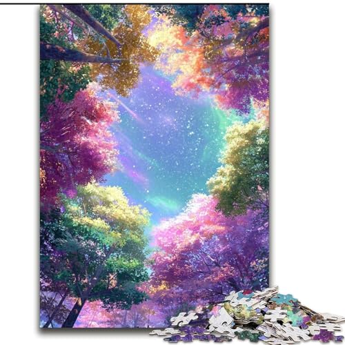 Puzzle 1000 Teile für Erwachsene, Nachtansicht, für Erwachsene ab 14 Jahren, Lernspiel, Herausforderung, Spielzeug, Geschenk zum Geburtstag (Größe 26x38cm) von LiJianXXR