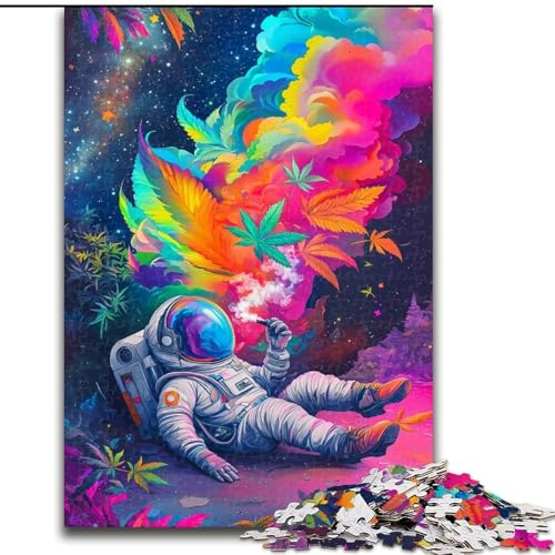 Puzzle 1000 Teile für Erwachsene, Psychedelischer Astronaut, Elefantenspielzeug, Denkspiel, Geburtstagsgeschenk, Geschenke, Wandkunst für Kinder ab 14 Jahren (Größe 50x75cm) von LiJianXXR