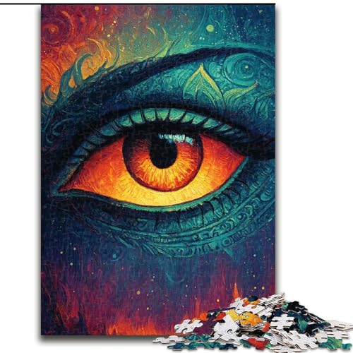 Puzzle 1000 Teile für Erwachsene, Traumauge, für Kinder ab 14 Jahren, jedes Teil ist einzigartig – lustiges und herausforderndes Spiel für die ganze Familie, tolles Geschenk (Größe 50x75cm) von LiJianXXR