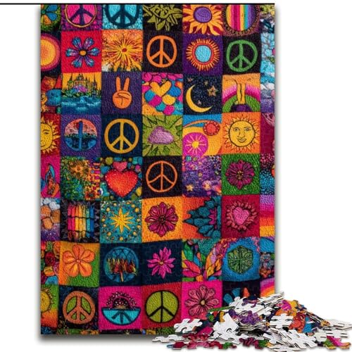 Puzzle 1000 Teile für Erwachsene, psychedelische Dinge, für Erwachsene ab 14 Jahren, Lernspiel, Herausforderung, Spielzeug, Geschenk zum Geburtstag (Größe 50x75cm) von LiJianXXR