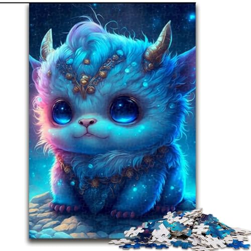 Puzzle 1000 Teile für Erwachsene, süßes Drachenbaby, aus Holz, perfektes DIY-Kunstdekor oder Geburtstagsgeschenk, 50x75cm, Kunstwerk-Dekor, Intelligenzspielzeug für Indoor-Spiele mit der Familie von LiJianXXR