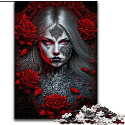 Puzzle 1000 Teile für Erwachsene Enchanted with Roses aus Karton, Weihnachten, Halloween, Ostern, Neujahr, 1000 Teile(26x38cm) von LiJianXXR