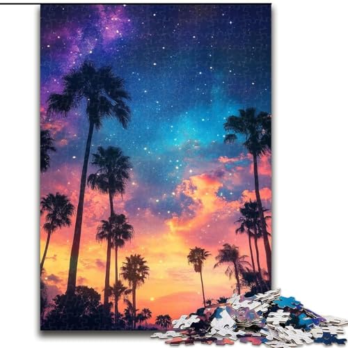 Puzzle 1000 Teile für Erwachsene Galaxy Beach Puzzles aus Karton, schwieriges Denkspiel für Teenager, 1000 Teile(26x38cm) von LiJianXXR