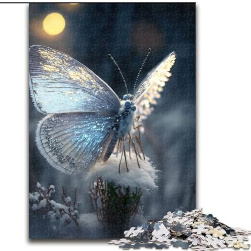 Puzzle 1000 Teile für Erwachsene Schmetterling aus Holz, Kinder ab 14 Jahren, 50x75cm, DIY-Kunstdekor von LiJianXXR