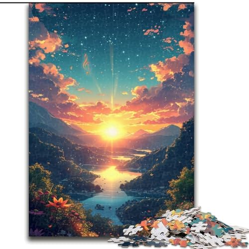 Puzzle 1000 Teile für Erwachsene Traumlandschaft aus Holz, perfektes DIY-Kunstdekor oder Geburtstagsgeschenk 50x75cm Kunstwerkdekor Intelligenzspielzeug für Indoor-Spiele mit der Familie Puzzle 1000 Teile für Erwachsene Traumlandschaft aus Holz, perfektes DIY-Kunstdekor oder Geburtstagsgeschenk 50x75cm Kunstwerkdekor Intelligenzspielzeug für Indoor-Spiele mit der Familie von LiJianXXR