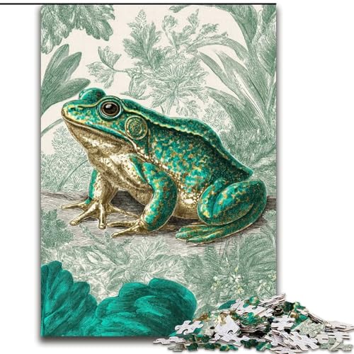 Puzzle 1000 Teile für Jugendliche Frosch, für und ab 14 Jahren Pädagogisches Lernspielzeug Familienspiele Geburtstagsgeschenk (Größe 50x75cm) von LiJianXXR